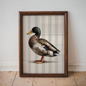 Eend kwekerij print leuke vintage illustratie voor peuter kamer speelkamer decor bosrijke baby dieren muur kunst afdrukbare eend schilderij | 42