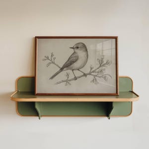 Bird Pencil Drawing PRINTABLE Animal Botanical Branch Wall Art For Bedroom Neutral Rustic Nature Sketch Printable Country Home Decor | 38