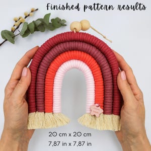 Macrame tutorial, Gifts for Mom,Beginners Crafts, Macrame pattern DIY, Macrame Cord, Macrame Kit, Housewarming Gifts, Macrame pattern pdf, decoration rainbow,  craft diy rainbow macrame,  diy nursery craft wall hanging.relaxing and creative DIY project, ideal for starting your macrame journey, step-by-step video demonstrations, perfect to gift or enjoy for yourself, no prior experience needed