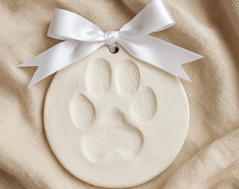 DIY Pet Paw Print Kit, Clay Keepsake Memorial, All Materials Included, Guide with Video, Perfect Gift to Preserve Dog or Cat Paw Forever.