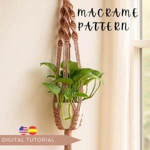 Macrame Plant Hanger PDF Pattern & Video: Beginner DIY Guide