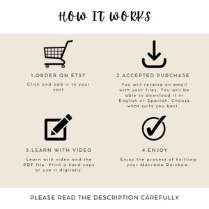 Rainbow Macrame Tutorial Digital Download – DIY boho wall hanging pattern for beginners! Step-by-step macrame guide with video and knot guide included. Create colorful handmade decor, perfect for home decoration or creative gifts.