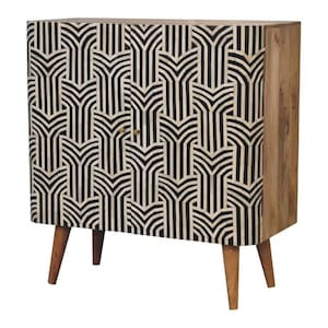 Bone Inlay Cabinet, Bone Inlay Sideboard, Bone Inlay Furniture, Bone Inlay Entryway Cabinet, Bone Inlay Small Cabinet with Door