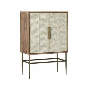 Handmade Bone inlay Bar Cabinet, Bone Inlay Cabinet, Bone inlay Storage Cabinet, Bone Inlay Furniture