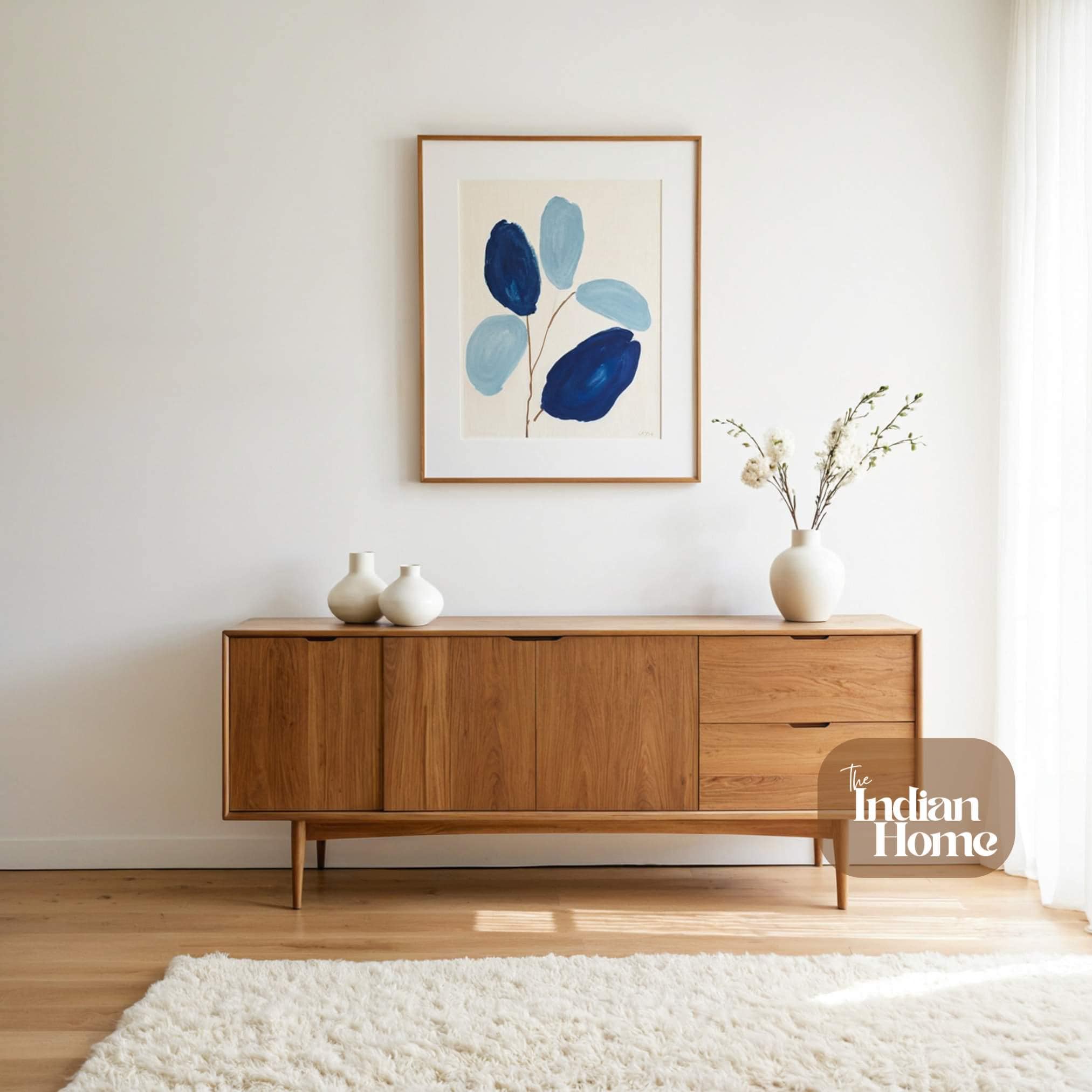 Minimalistisches Sideboard Aus Holzwerkstoff - Stylischer Stauraum Für Wohnzimmer & Küche