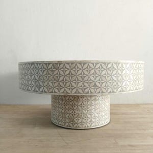 Bone Inlay Coffee Table, Bone Inlay Table, Bone Inlay Furniture