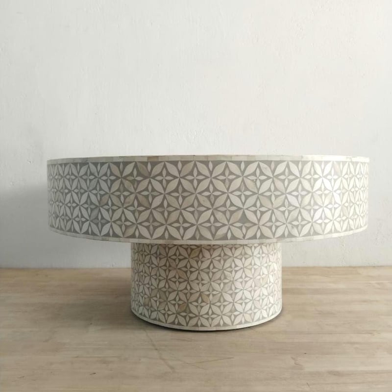 Bone Inlay Table - Etsy