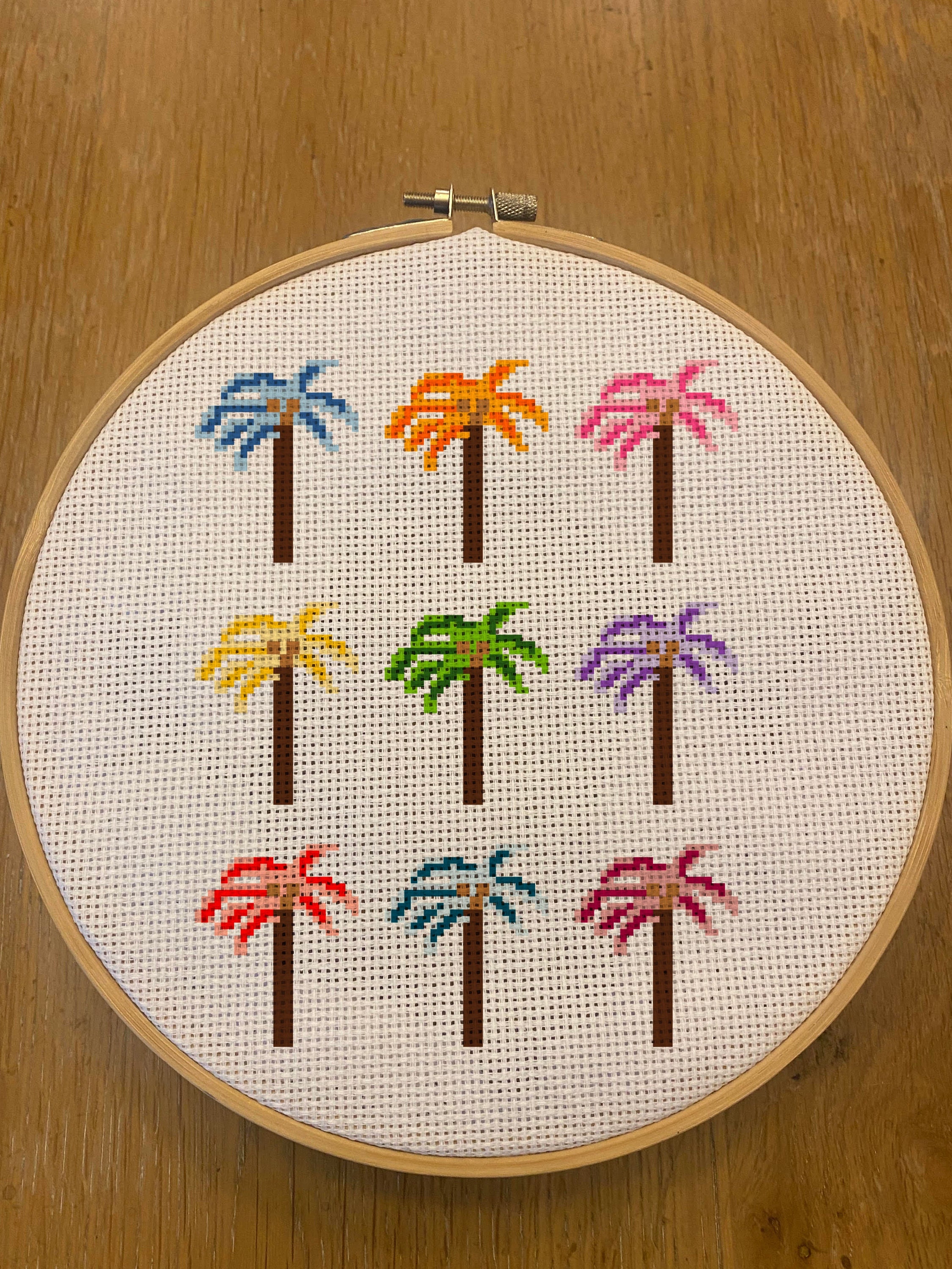 Beginner Palm Tree Cross Stitch Pattern (Instant Download) - Etsy