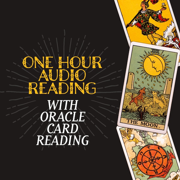 One Hour Recorded Tarot Audio Reading Including Oracle Card Reading Same Day Delivery