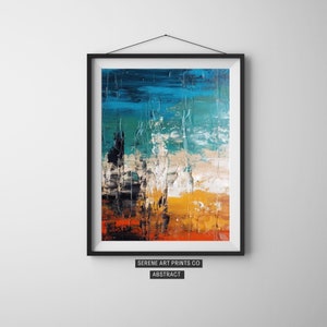 Colorful Impasto Abstract Art, Digital Download, Printable Art, Wall Art, DIY Wall Art, Contemporary Wall Art