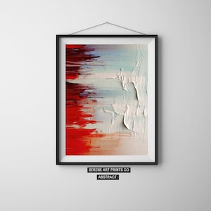 Colorful Impasto Abstract Art, Digital Download, Printable Art, Wall Art, DIY Wall Art, Contemporary Wall Art