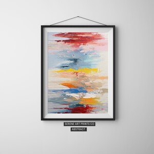 Colorful Impasto Abstract Art, Digital Download, Printable Art, Wall Art, DIY Wall Art, Contemporary Wall Art