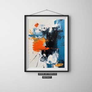 Colorful Impasto Abstract Art, Digital Download, Printable Art, Wall Art, DIY Wall Art, Contemporary Wall Art