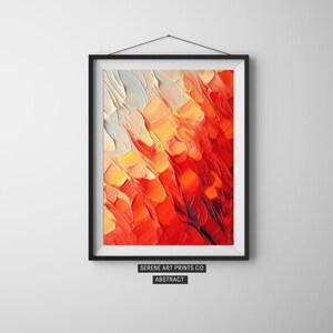 Serene Colorful Impasto Abstract Art, Digital Download, Printable Art, Wall Art, DIY Wall Art, Contemporary Wall Art