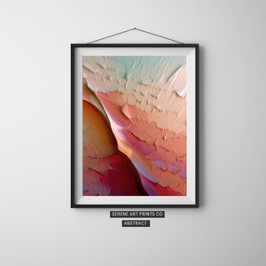 Colorful Impasto Abstract Art, Digital Download, Printable Art, Wall Art, DIY Wall Art, Contemporary Wall Art