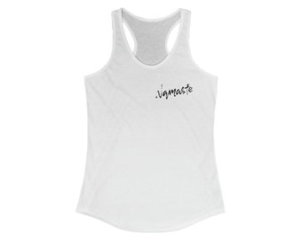 NAMASTE TANK TOP, Women’s Tank Tops, Stylish Women's Ideal Racerback Yoga Tank, Workout Tank Top, Sports Tank Tops, Summer Tank Tops