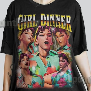 Retro 90&#39;s Girl Dinner T-Shirt: Abby Fan Bootleg Tee