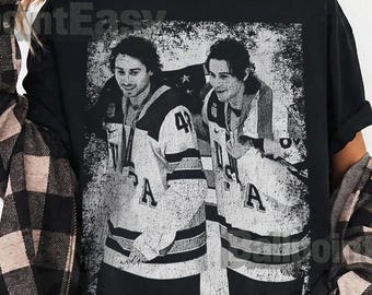 Retro 90s USA Hockey Champions Shirt, Jack Hughes Quinn Hughes Fan Tee