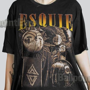 Retro 90&#39;s Esquie Expedition 33 T-Shirt, Esquie Clair Obscur Expedition 33 Fan Bootleg Tee T-Shirt, Gift For Women and Man