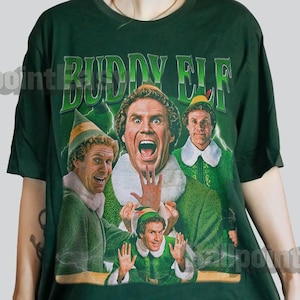Retro Buddy Elf T-Shirt: 90s Christmas Movie Graphic Tee