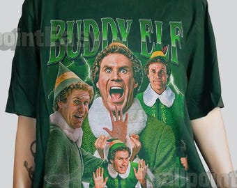 T-shirt rétro Buddy Elf : t-shirt graphique de film de Noël des années 90