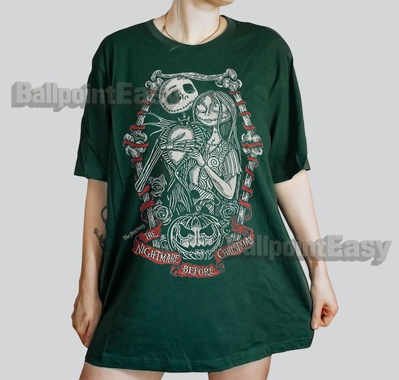 Retro Nightmare Before Christmas T-shirt: 90s Halloween Party Tee