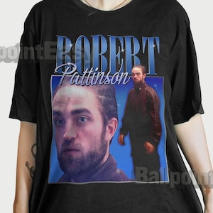 Retro Robert Pattinson T-Shirt: Unisex Cotton Crewneck Tee