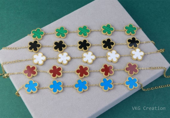 Clover flower bracelet discount