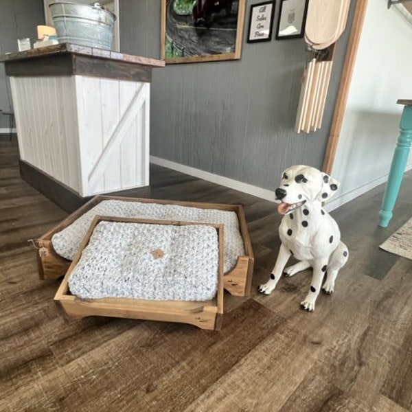 Wooden Dog Bed Etsy
