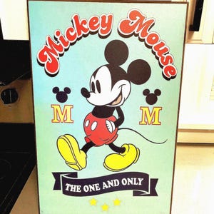 Disney Mickey Mouse wall plaque-vintage