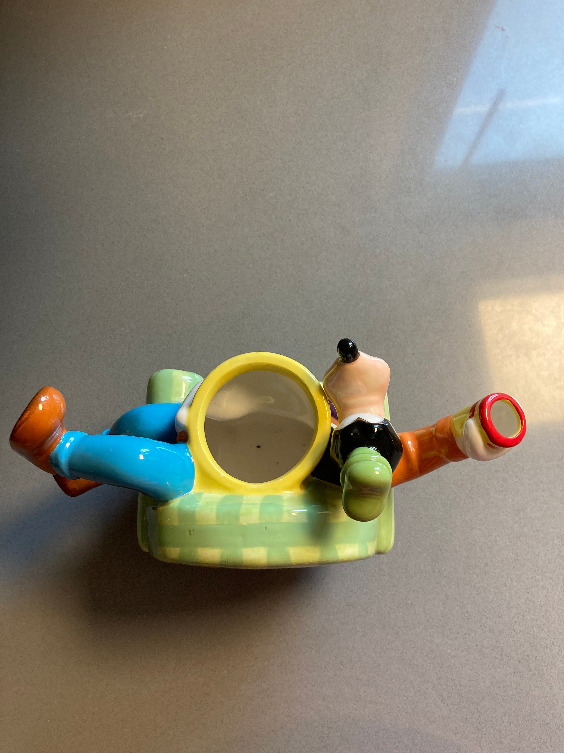 Teapot With Goofy Lounging on Chair by Disney Etsy