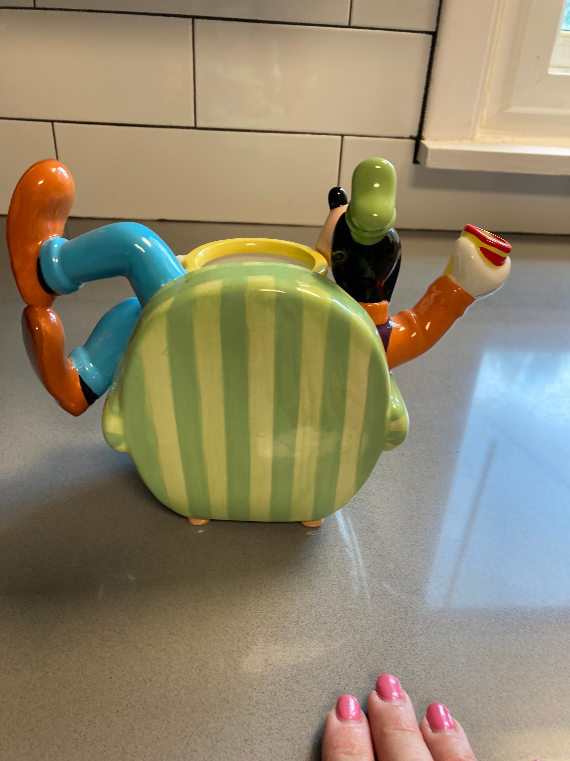 Teapot With Goofy Lounging on Chair by Disney Etsy