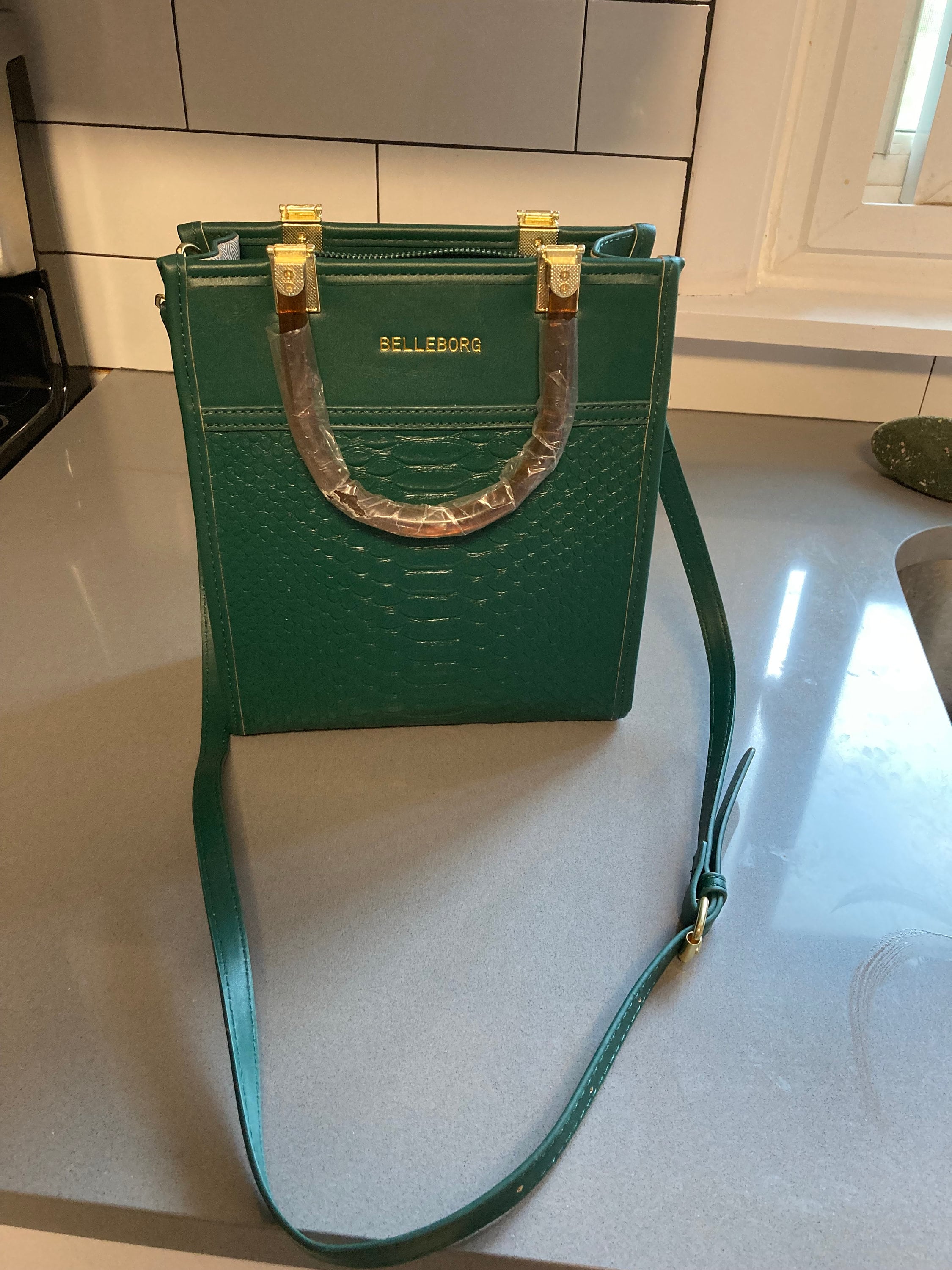 Belleborg Green Snake Skin Never Used Purse - Etsy