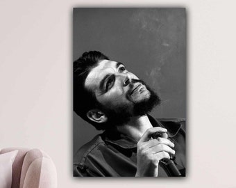Ernesto Guevara Portrait Che Guevara Poster Art Print Stencil Iconic Revolutionary Portrait Poster Dorm Print Wall Decor Ready to Hang