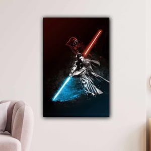 Anakin Skywalker Darth Vader Print On Canvas,Starwars Art Canvas,Star Wars Poster,Anakin Canvas Art,Anakin Poster,Ready to Hang,Gift For Him