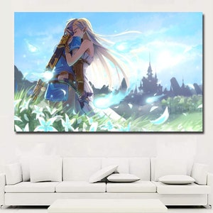 Legend of Zelda Canvas Art: Romantic Scene, Ready to Hang