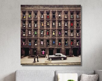 Ormond Gigli, Girls in the Windows, New York City, 1960, Living