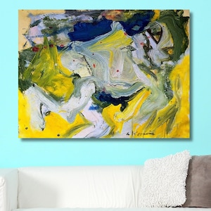 Willem de Kooning Poster Print, Willem de Kooning Wall Art, Abstract expressionism Art, Willem de Kooning Canvas Wall Art, Ready to Hang Art