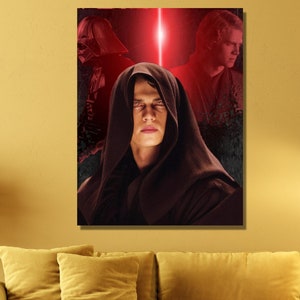 Starwars Obi Wan-poster canvas muurkunst, Anakin-poster, Anakin Skywalker-afdrukkunst, Clone Wars, Darth Vader, Luke Skywalker, Obi Wan Kenobi-poster