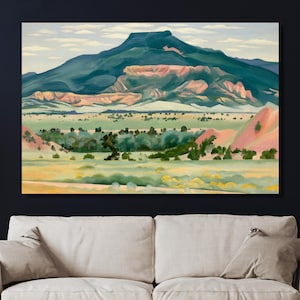 Georgia OKeeffe New Mexico Landscapes Georgia OKeeffe Mountain Landscape Dining Room Decor OKeeffe Poster OKeeffe Wall Art Decor