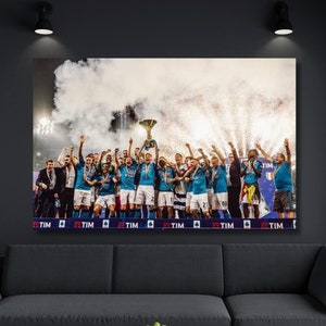 Napoli POSTER,Serie A 2022-2023 Champion Wall Art,Serie A Wall Art,Napoli Canvas ,Gift for Men,Football Poster,Napoli Art,Ready to Hang