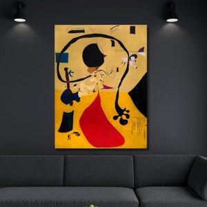 Joan Miro PAINTING,Joan Miro Print,Surrealism Wall Art ,Joan Miro Painting , Joan Miro Canvas Wall Art,Exhibition Wall Decor , Ready to Hang