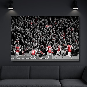 Thierry Henry POSTER,Arsenal Poster,Thierry Henry Druck,Fußball Leinwanddruck,Fußball geringes Gewicht, Dekoration Geschenk, fertig zum Aufhängen