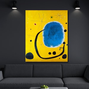 Joan Miró Art Surreal Wall Decor Joan Miró Paintings Exhibition Wall Art Joan Miró Print Luxury Wall Art Surrealism Art Ready to Hang