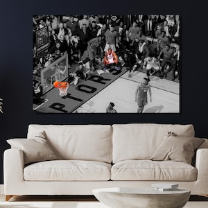 Kawhi Leonard Last Shot, Kawhi Leonard Buzzer Beater Poster,Toronto Raptors,Kawhi Leonard Canvas,Toronto Raptors Print, Ready To Hang Canvas