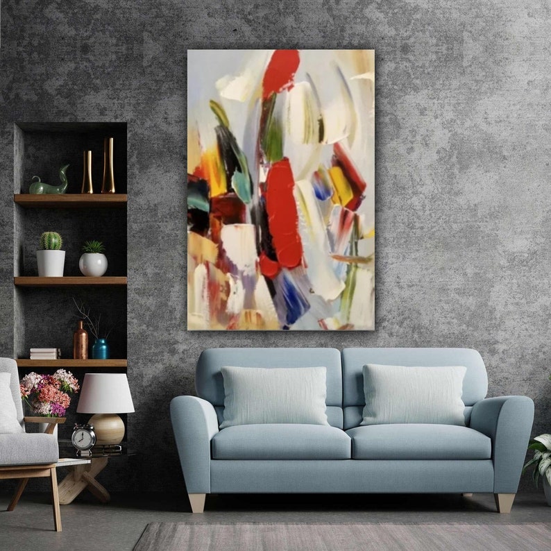 Colorful Acrylic Canvas Wall Art Large Canvas Art for Living Room