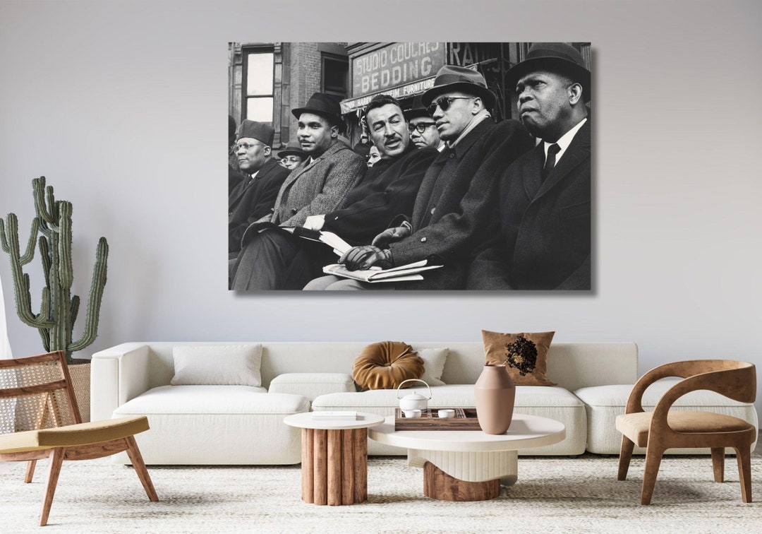 Gordon Parks Harlem Rally 1960 Civil Rights Movement Wall Art Black ...