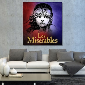 Les Miserables Musical Theatre Wall Art,Les Miserables Musical Theatre Movie Art Poster,Movie Print Art,Gift for Her,Theatre Canvas Wall Art