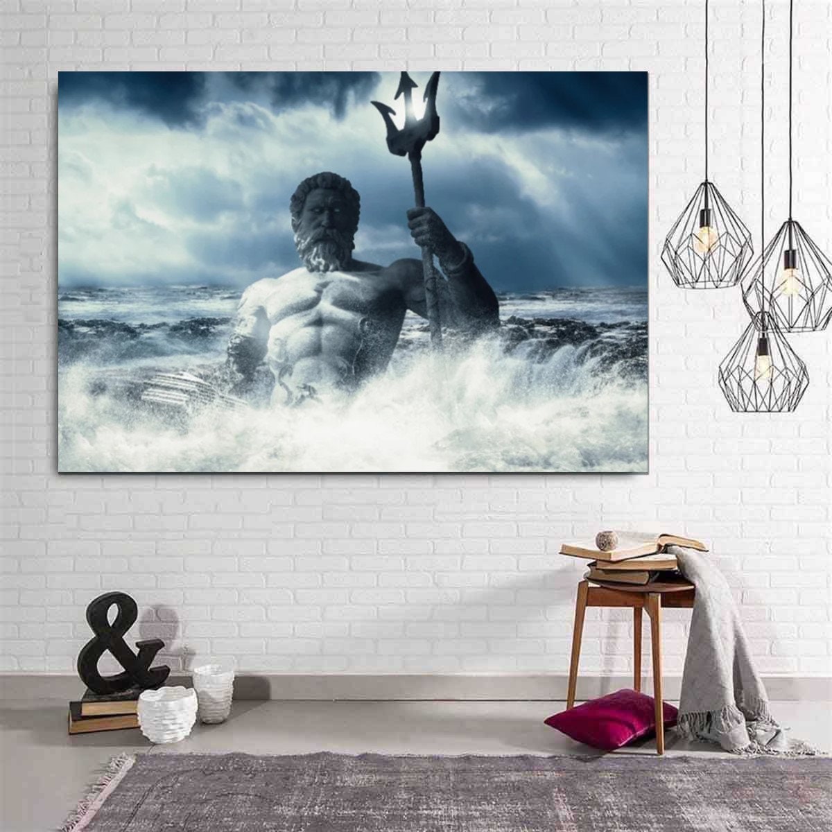 God of the Sea Print,poseidon Print,greek Mythology, Poseidon Poster