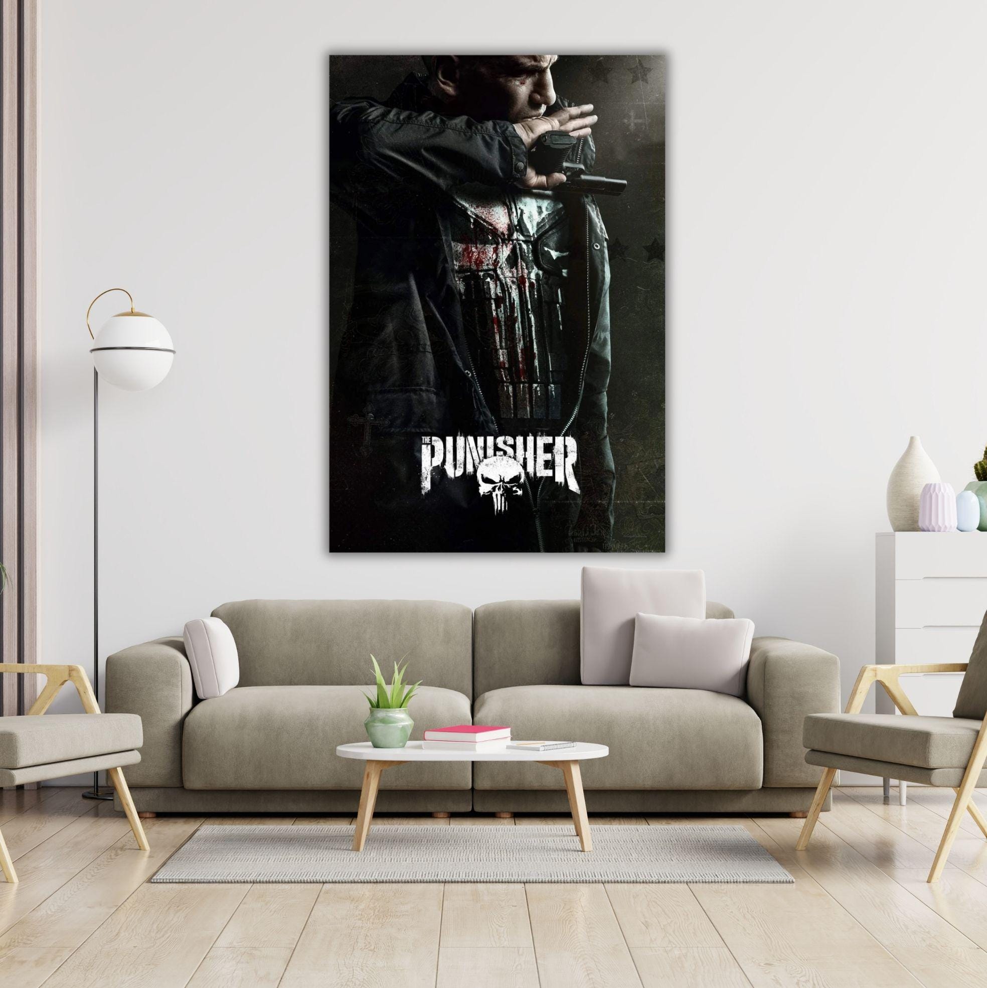 Poster TV The Punisher (8) sur toile - Décoration murale pour salon, chambre à coucher - Style sans cadre - 30 x 45 cm Poster TV The Punisher (8) sur toile - Décoration murale pour salon, chambre à coucher - Style sans cadre - 30 x 45 cm